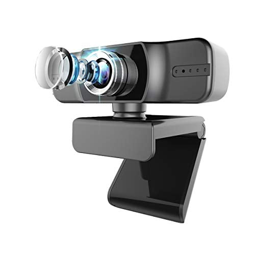 Webcam with Microphone,FUVISION Web Cameras for Computers 1080P,Web Cam for Zoom Video Conference Skype and Streaming,Computer Camera with Extended View for PC,Desktop or Laptop YouTube,Recording 